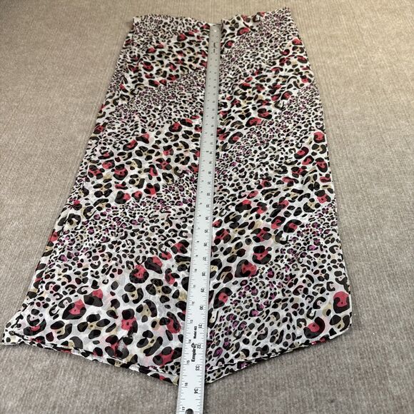 Anne Klein Women’s Silk Scarf Pink Animal Print Lightweight‎ Chiffon - Picture 5 of 8